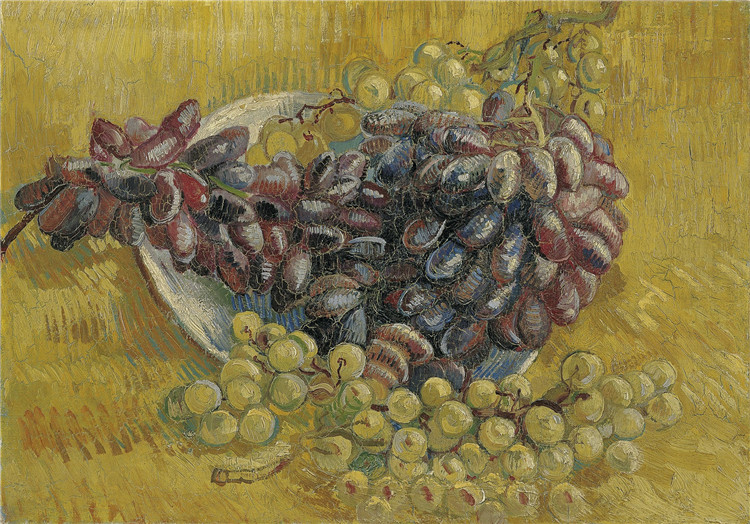 Still Life With Grapes Vincent Willem Van Gogh Oil Painting